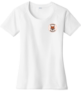Biggby Bobcats Ladies PosiCharge Tri-Blend Wicking Scoop Neck Raglan Tee