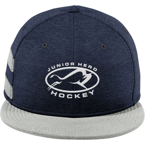 Jr. Herd New Era Shadow Heather Striped Flat Bill Snapback Cap