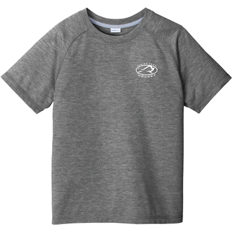 Jr. Herd Youth PosiCharge Tri-Blend Wicking Raglan Tee
